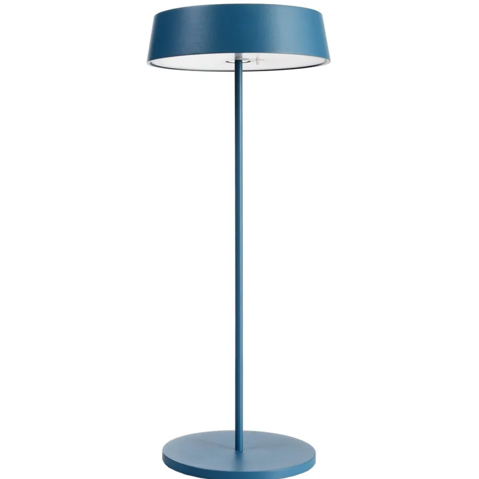 Miram LED-bordlampe med batteri, kan dæmpes, blå