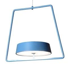 Miram LED-hængelampe med batteri, kan dæmpes, blå