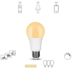 Müller Licht tint dimming LED-pære E27, 9W 2.700K
