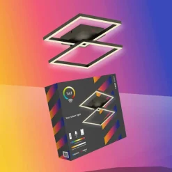 Müller Licht tint LED-loftlampe Cano, RGB, CCT, sort