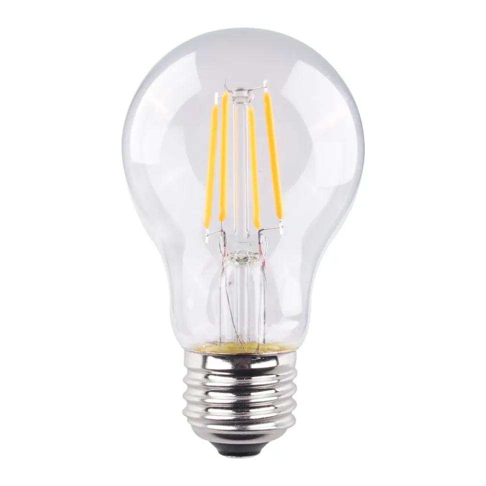 Müller-Licht LED E27 4,2 W glødetråd 2.700 K klar, 2-pak