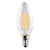 Müller-Licht LED stearinlys E14 4,2 W glødetråd 2.700 K klar, pakke med 2