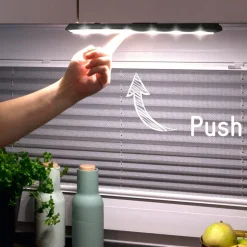 Mobina Push 15 LED-møbellampe, genopladeligt batteri, sort