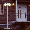 Moderne lygtepæl 181, hvid, 3 lyskilder