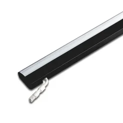 ModuLite F LED-underskabsbelysning, sort, 45 cm, 4.000 K aluminium