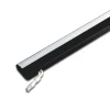 ModuLite F LED-underskabsbelysning, sort, 120 cm, 4.000 K aluminium