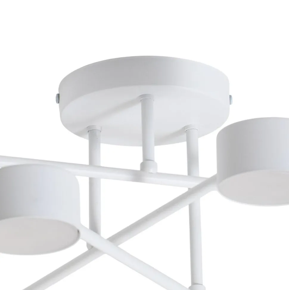 Modus 6 loftlampe, stål, 6 lyskilder, GX53, hvid