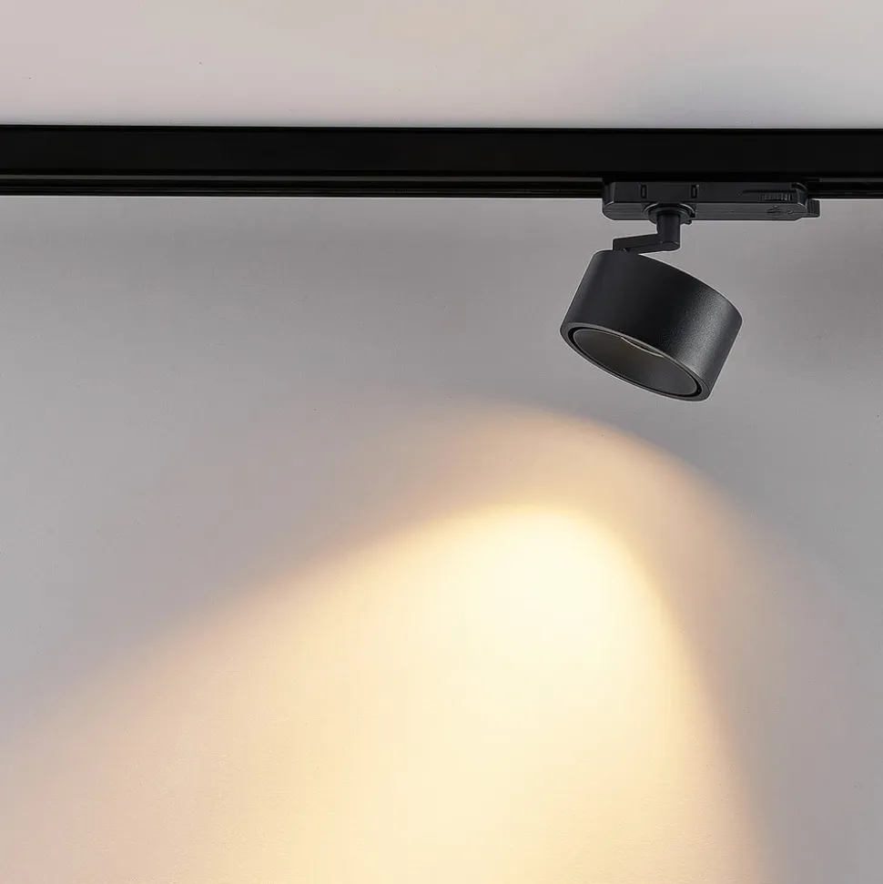 Molto Luce LED 3-faset skinnespot Magis, sort, 827