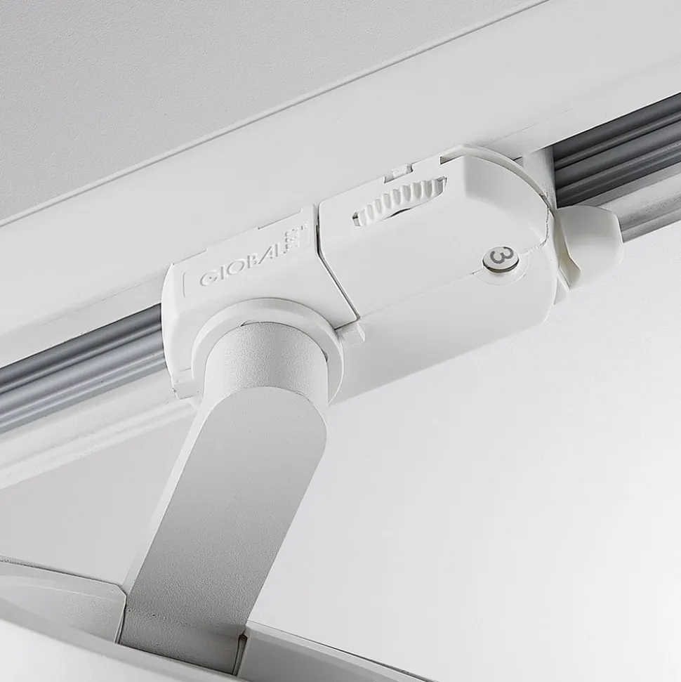 Molto Luce LED 3-faset skinnespot Mag, hvid, 830