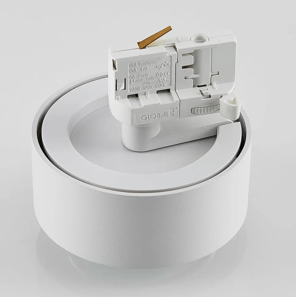 Molto Luce LED 3-faset skinnespot Mag, hvid, 830