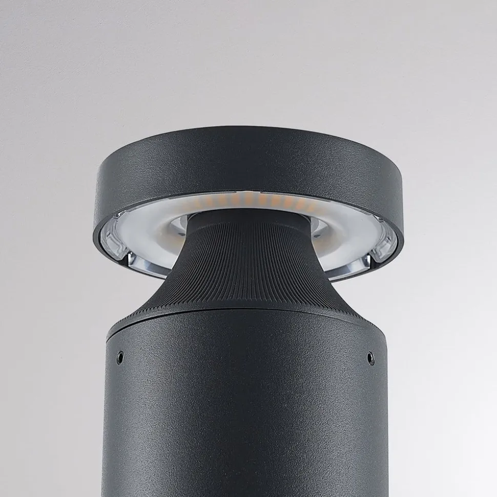 Molto Luce LED-sokkellampe Mona, Ø 10 cm, aluminium, højde 45 cm