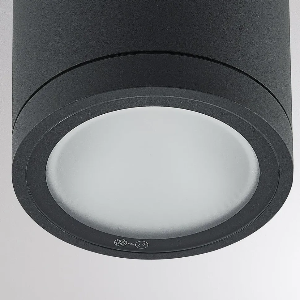 Molto Luce udendørs spotlampe Foris Round SD, antracit, aluminium