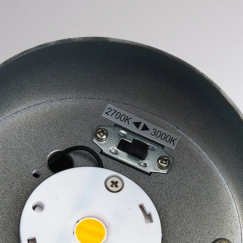 Molto Luce udendørs spotlampe Foris Round SD, antracit, aluminium
