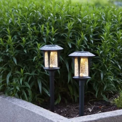 Monaco LED-solcellelamper i sæt med 2 stk