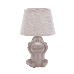 Monkey bordlampe, brun, keramik, 28 cm høj, E14