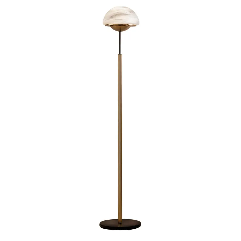 Moon gulvlampe af Muranoglas, alabaster