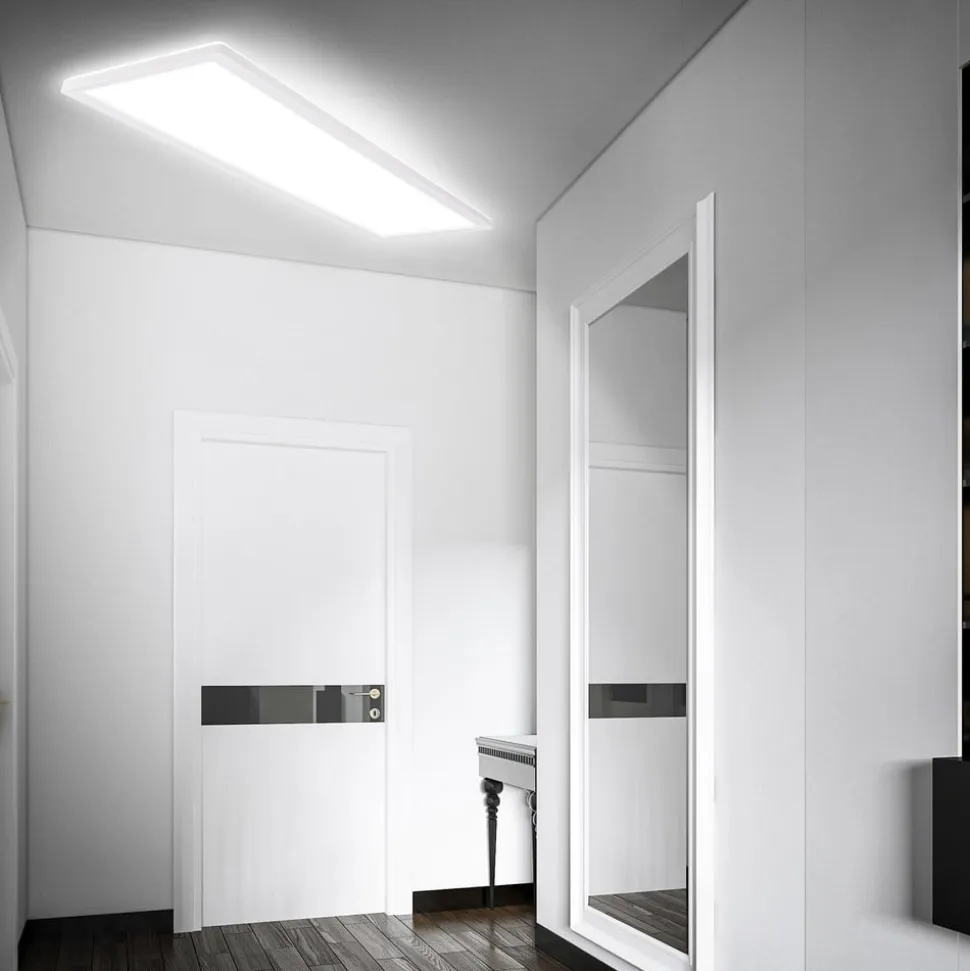 Move LED-panel, sensor, 98 x 20 cm, IP44, plast, hvid