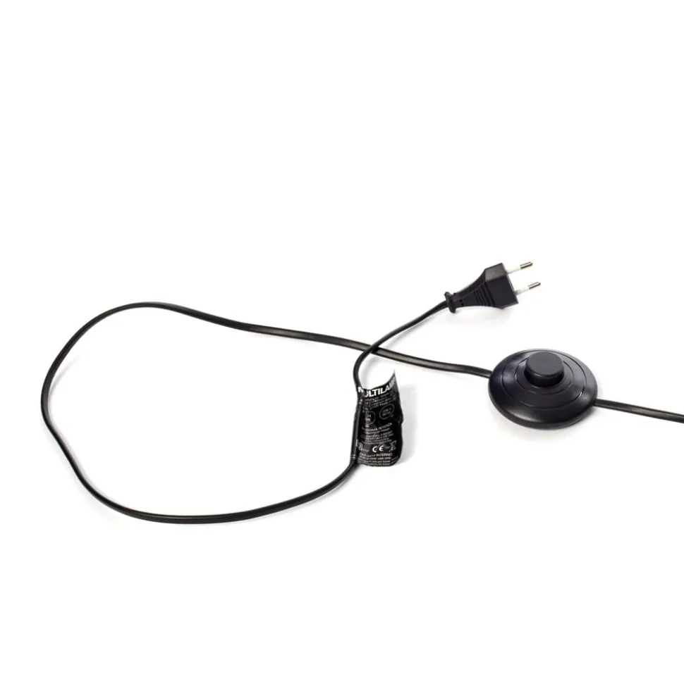 Multilamp gulvlampe, 6 lyskilder, sort