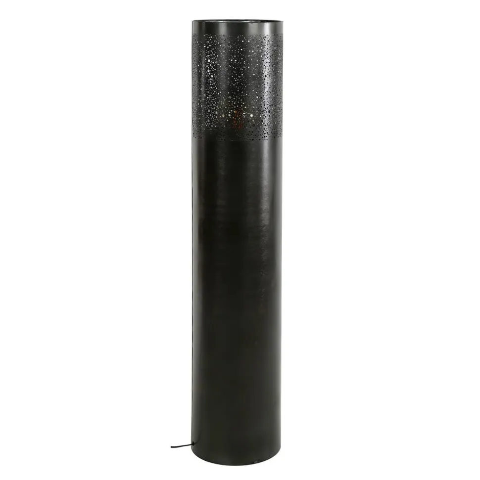 Narabi gulvlampe, højde 120 cm, sort-nikkel, metal