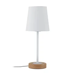 Naturligt designet tekstil bordlampe Stellan