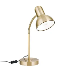 Nemo skrivebordslampe, fleksibel, antik messing