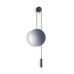 New Works spejl Rise and Shine, sort, Ø 45 cm, glas