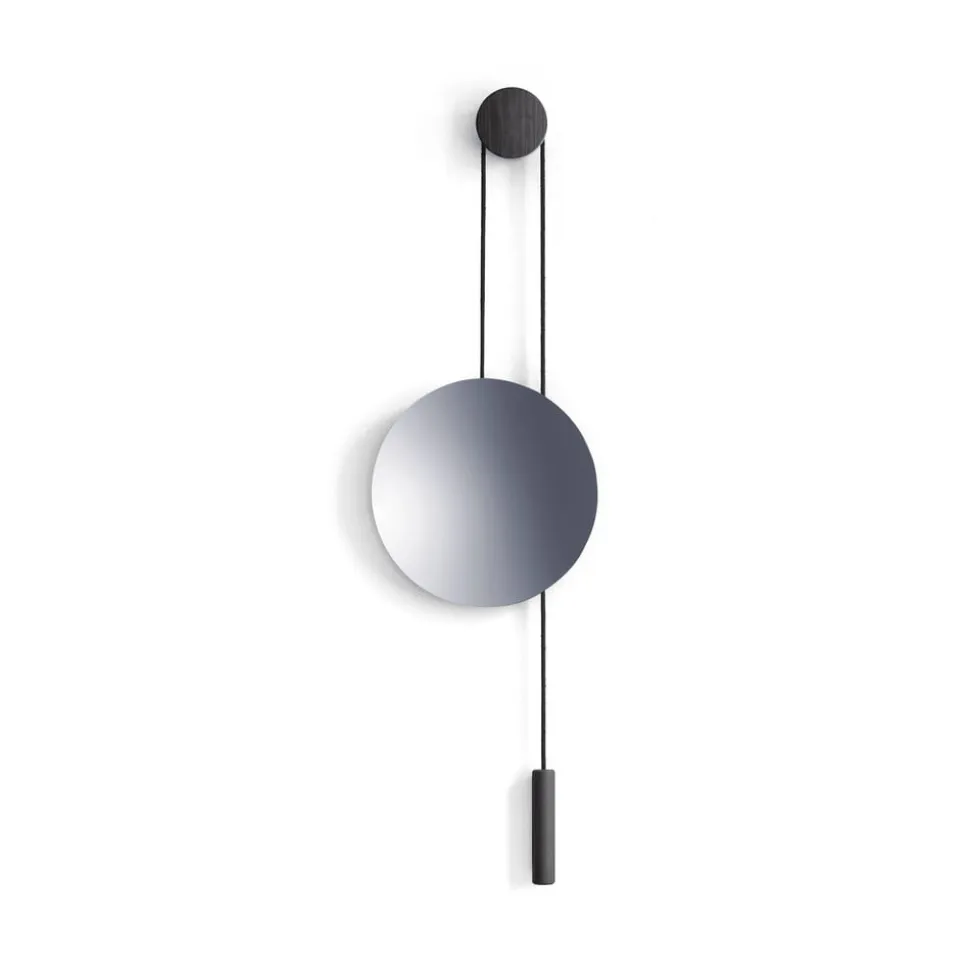 New Works spejl Rise and Shine, sort, Ø 45 cm, glas