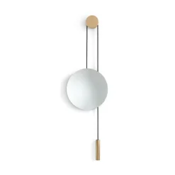 New Works spejl Rise and Shine, messing, Ø 45 cm, glas