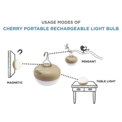 Newgarden Cherry LED-dekorationslampe beige/hvid