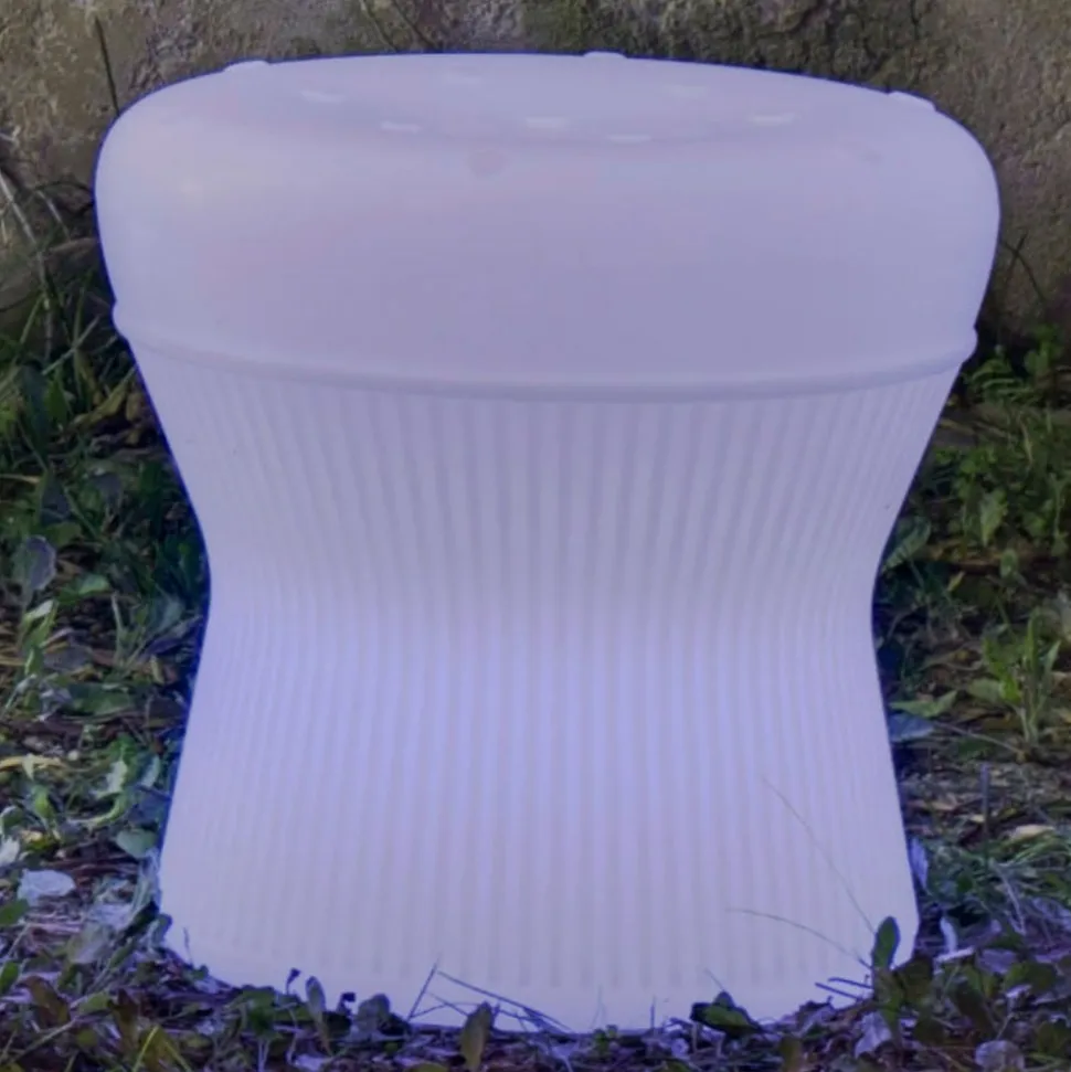 Newgarden Corfu LED-solskammel, 37 cm, genopladeligt batteri,