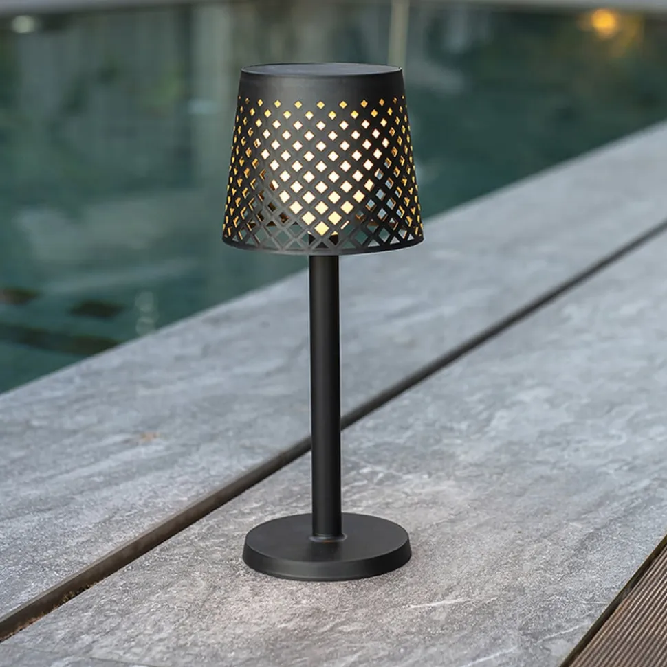 Newgarden Greta LED-solcellelampe, sort