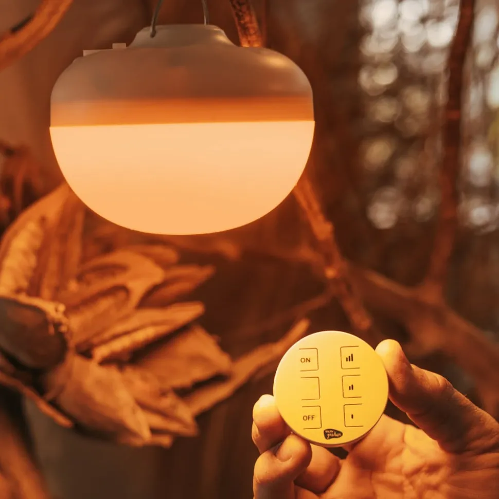 Newgarden LED-batteridrevet bordlampe Cherry, orange/hvid, IP54