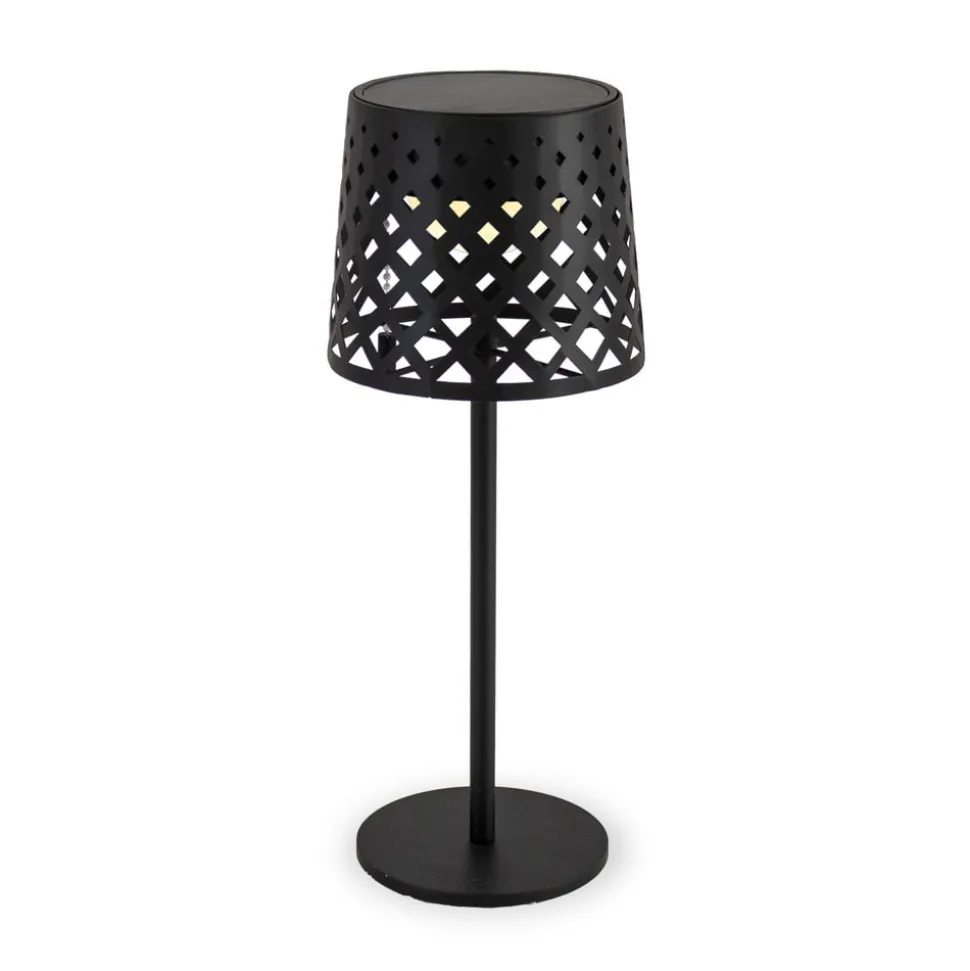 Newgarden LED-bordlampe Gretita, sort, metal
