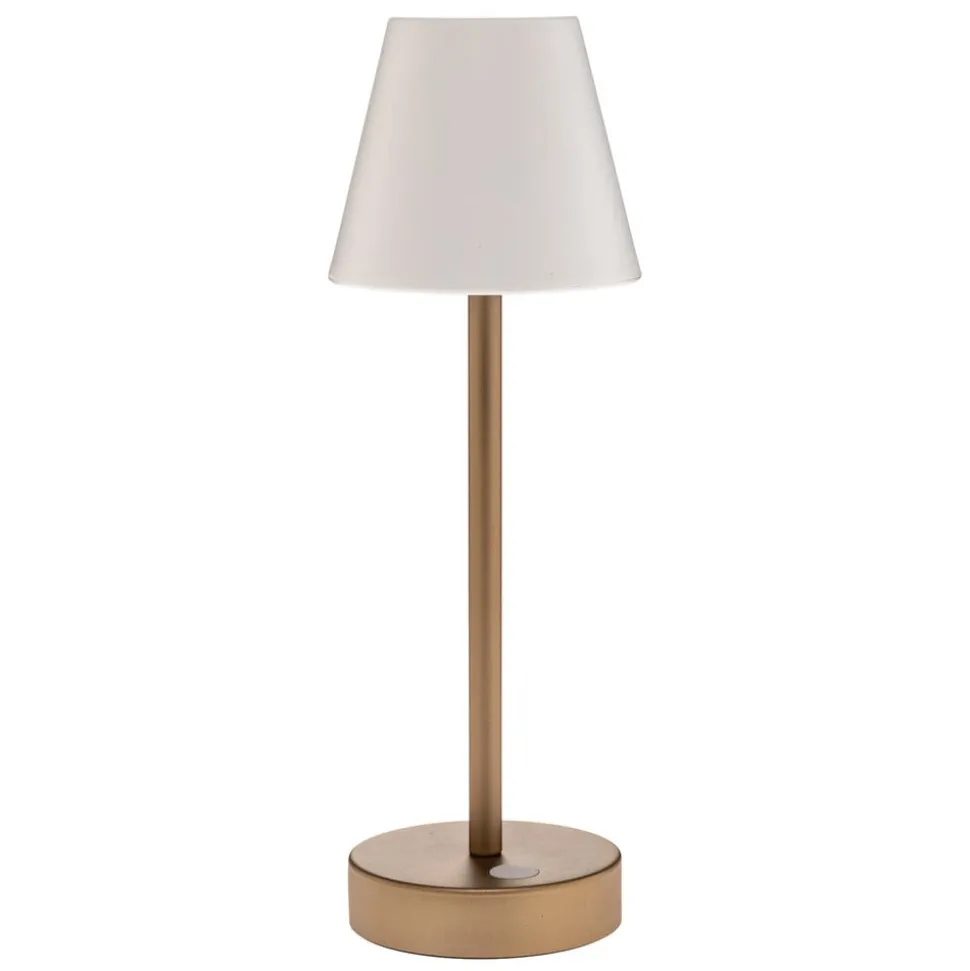 Newgarden Lola Slim LED-bordlampe batteri, messing