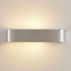 Nika væglampe med fatning, aluminium