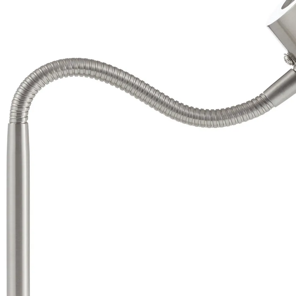 Nikkelfarvet LED bordlampe Narcos