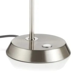 Nikkelfarvet LED bordlampe Narcos