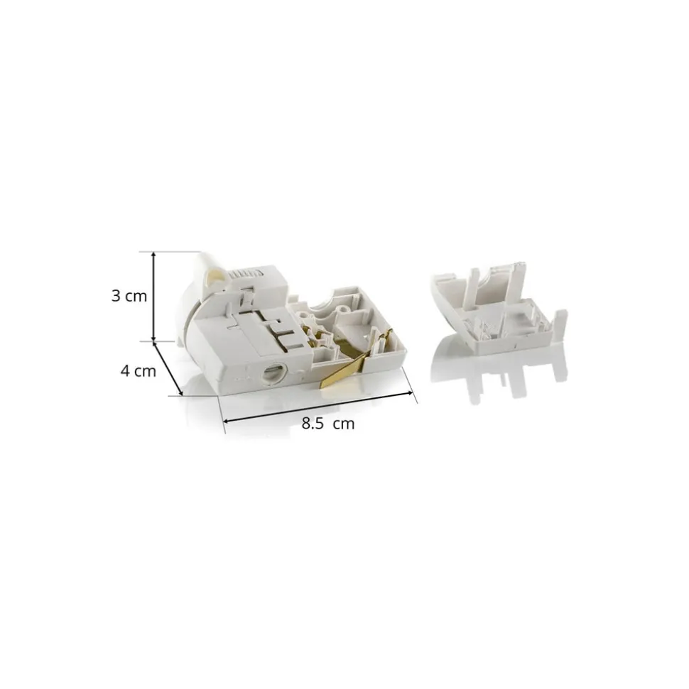 Noa 3-faset multiadapter, bærestyrke 5kg, hvid