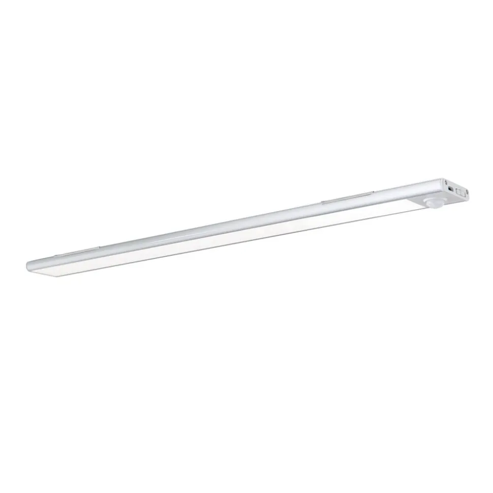 Norman LED-underskabsbelysning, sølvfarvet, genopladeligt batteri, sensor,