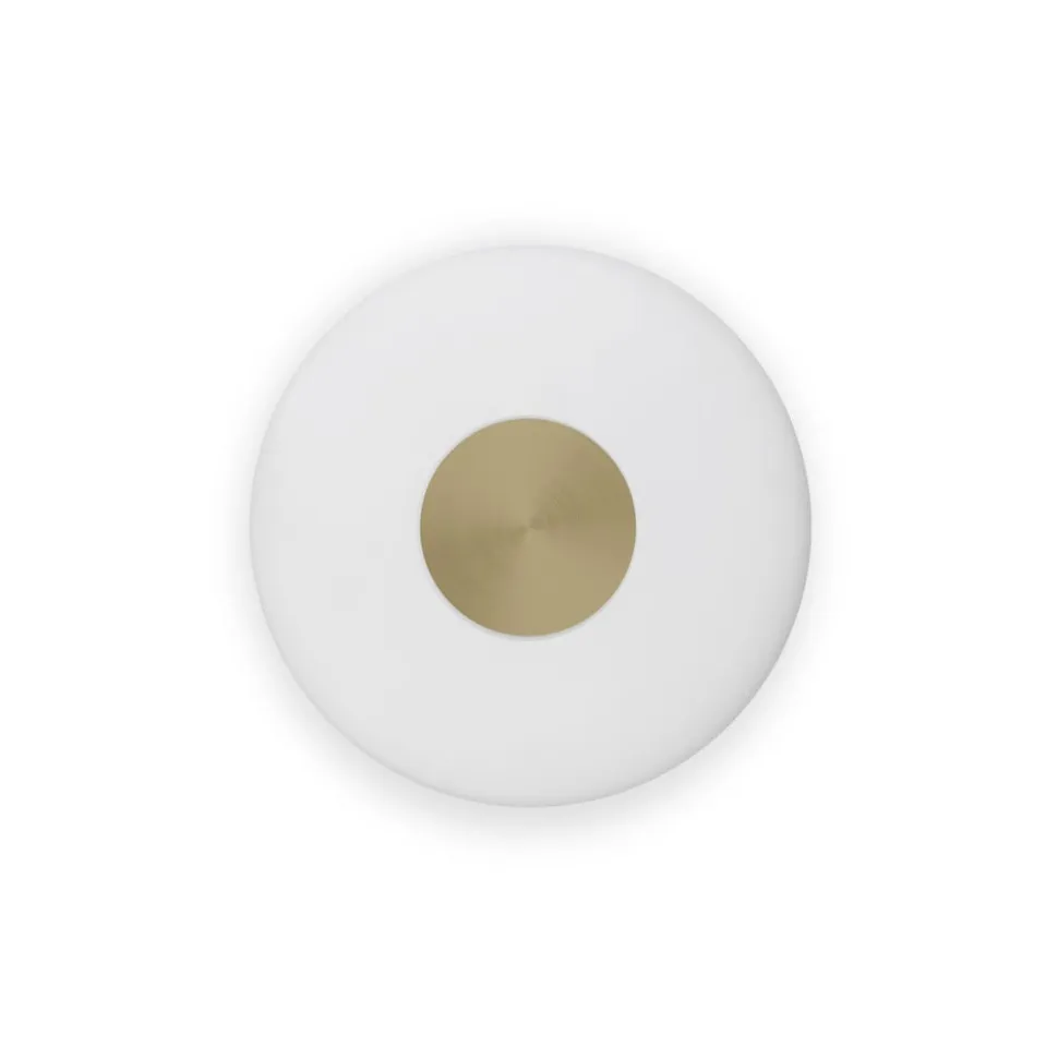 Northern LED-væglampe Glint, Ø 25 cm, glas, opal hvid