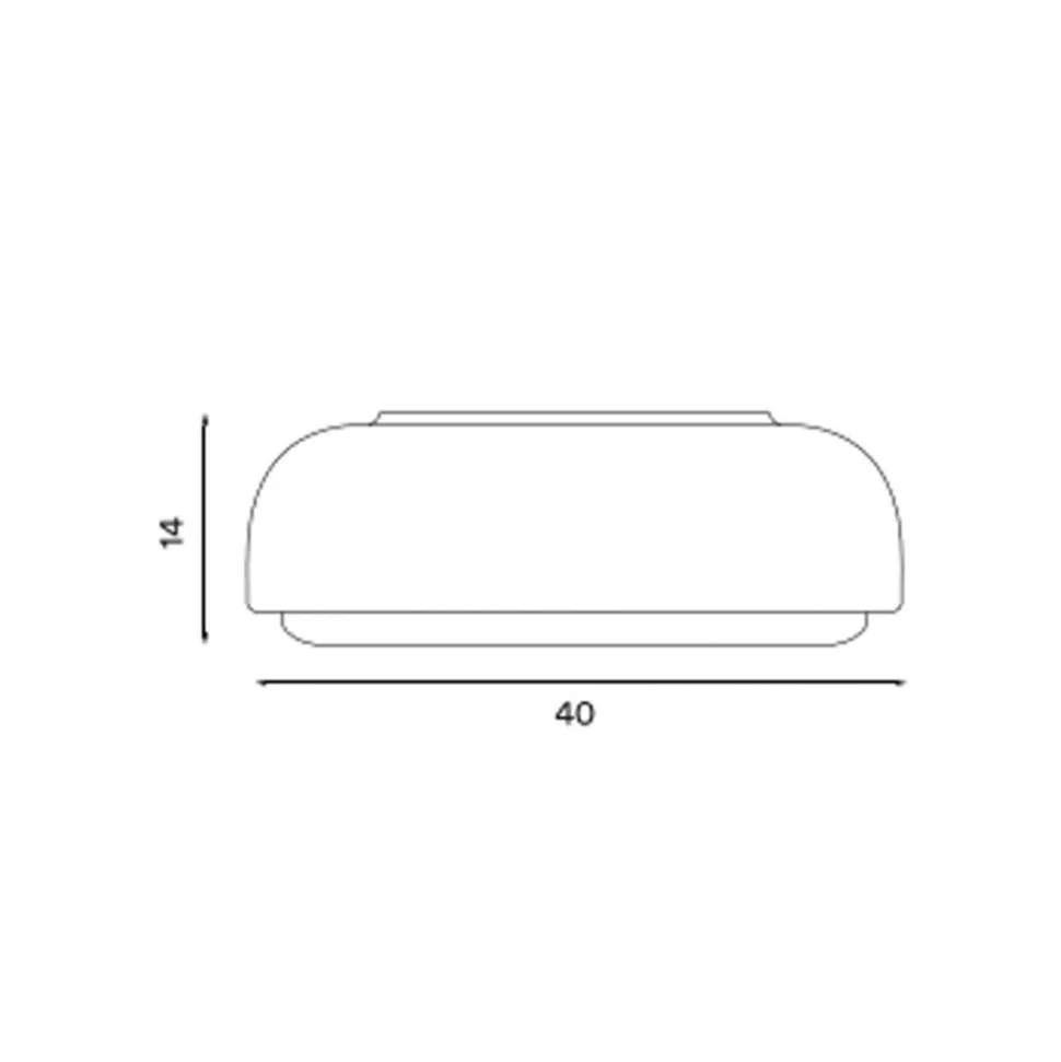 Northern Over Me loftlampe, antracit, 40 cm