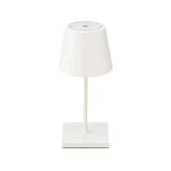 Nuindie mini LED genopladelig bordlampe, USB-C, hvid, IP54, dæmpbar