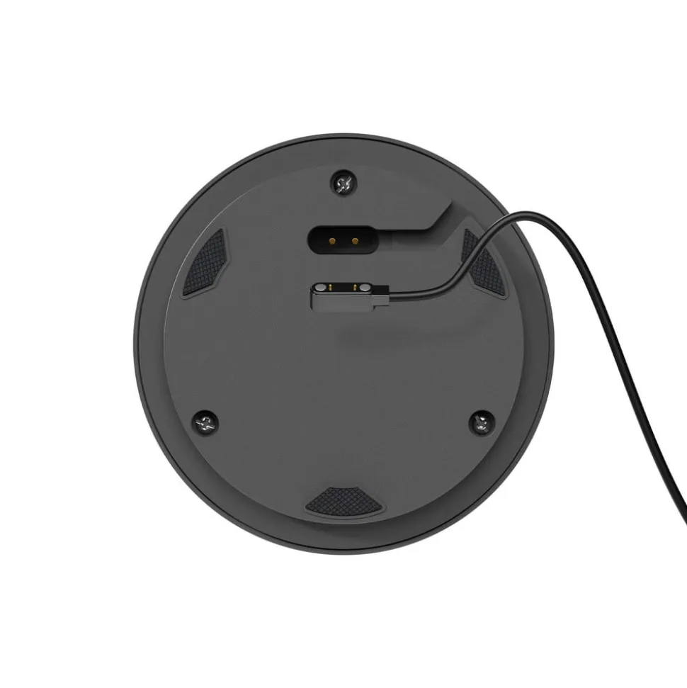 Numotion LED genopladelig bordlampe, grafit, glas, IP54, dæmpbar