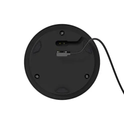 Numotion LED genopladelig bordlampe, sort, glas, IP54, dæmpbar