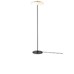 Nuura LED-gulvlampe Blossi, højde 120 cm, sort/opal