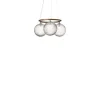 Nuura lysekrone Miira 3 Circular, Ø 54 cm, bronze/klar