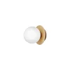Nuura væglampe Liila 1, Ø 14 cm, IP44, guld/opal