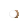 Nuura væglampe Liila 1, IP44, Ø 16,5 cm, bronze/opal
