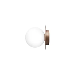 Nuura væglampe Liila 1, IP44, Ø 16,5 cm, bronze/opal