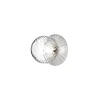 Nuura væglampe Liila 1, IP44, Ø 16,5 cm, sølv/klar